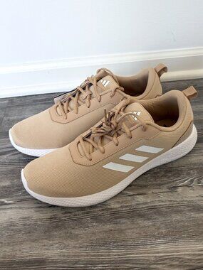 NWT adidas Impulse SYN 3.0 Running Shoes Men's 12.5 Beige White Sneakers